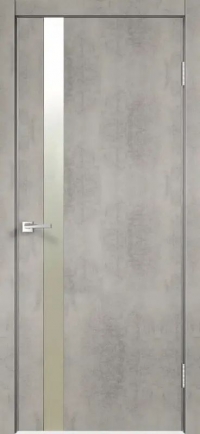 Межкомнатные двери из экошпона ТЕХНО Z1, цвет Муар светло-серый, Зеркало матированное Межкомнатные двери из экошпона ТЕХНО Z1, цвет Муар светло-серый, Зеркало матированное